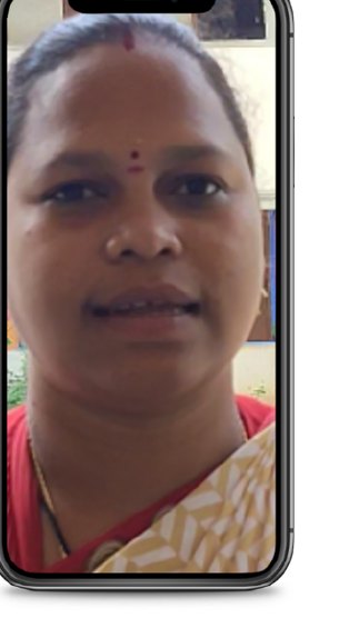 Teacher feedback video frame from BVK School, Paderu