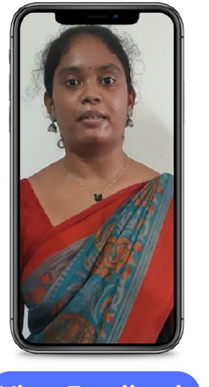 Teacher feedback video frame from BVK School, Chinna Amiram