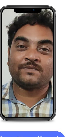 Teacher feedback video frame from BVK School, Chinna Amiram