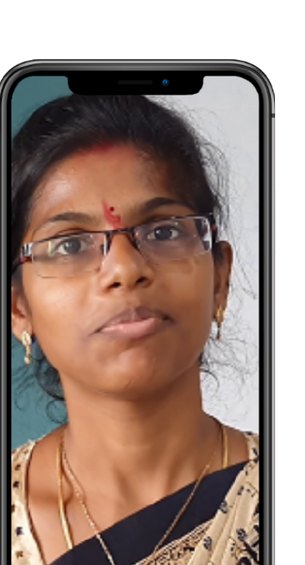 Teacher feedback video frame from BVK School, Srikrishna Vidya Mandir