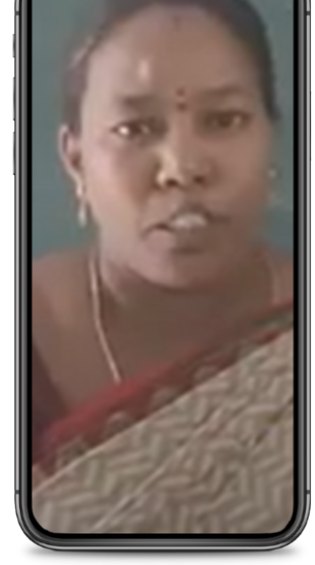 Teacher feedback video frame from BVK School, Maharani Pet