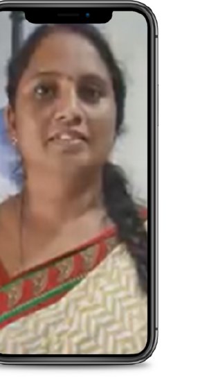 Teacher feedback video frame from BVK School, Maharani Pet