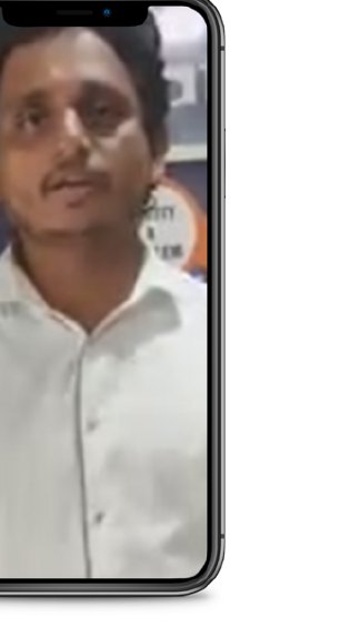Teacher feedback video frame from BVK School, Maharani Pet